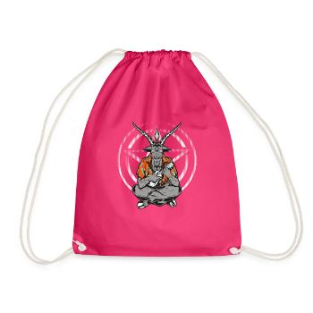 Uke Satan Joueur de ukulélé Drôle de ukulélé - Sac de sport léger - fuchsia - Devant