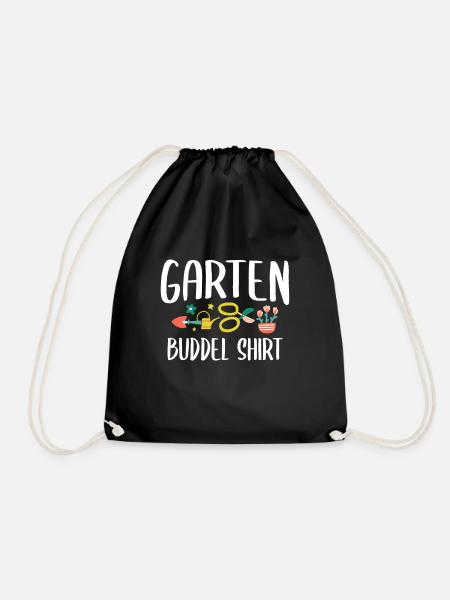 Gartenarbeit Hobbygärtner Gärtnern Garten Buddel - Turnbeutel - Schwarz