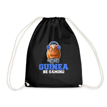 Cochon d’Inde Garçons Filles Drôle d’Amant Piggy Guinée Be - Sac de sport léger - noir - Devant