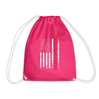 Medical Coder Medical Biller Billing ICD American - Turnbeutel - Fuchsia - Vorne