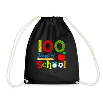 Apple Student 100e jour 100 jours d’école - Sac de sport léger - noir - Devant