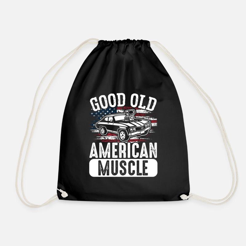 Good old American Muscle - Turnbeutel - Schwarz