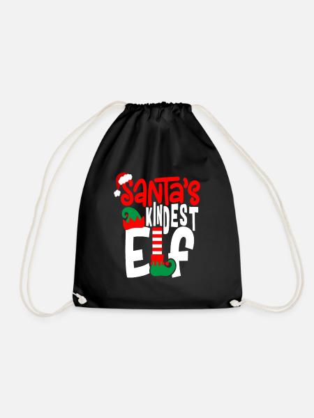 Santa 's Child Elf - Drawstring Bag - black