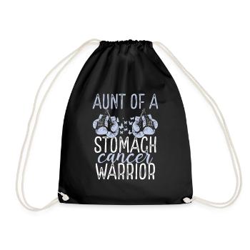 Aunt Stomach Cancer Awareness Niece Nephew - Turnbeutel - Schwarz - Vorne