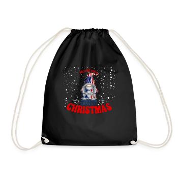 Nous vous souhaitons un joyeux Noël American Gnome - Sac de sport léger - noir - Devant