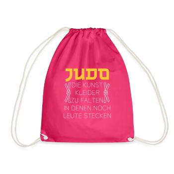 Judo die Kunst Kleider zu falten in denen noch - Turnbeutel - Fuchsia - Vorne