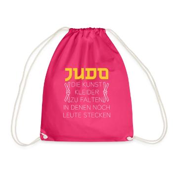 Judo die Kunst Kleider zu falten in denen noch - Turnbeutel - Fuchsia - Vorne