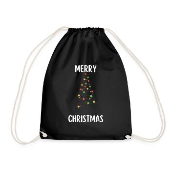 Joyeux Noël Drôle de Chemise de Noël - Sac de sport léger - noir - Devant