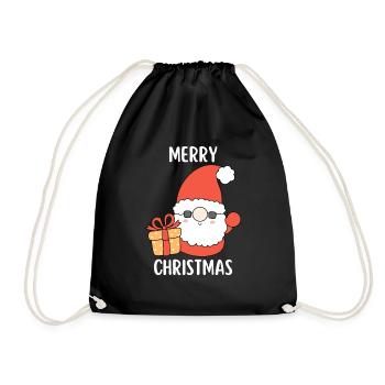 Joyeux Noël Drôle de Chemise de Noël - Sac de sport léger - noir - Devant