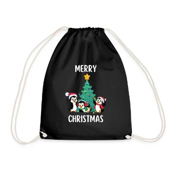 Joyeux Noël Drôle de Chemise de Noël - Sac de sport léger - noir - Devant