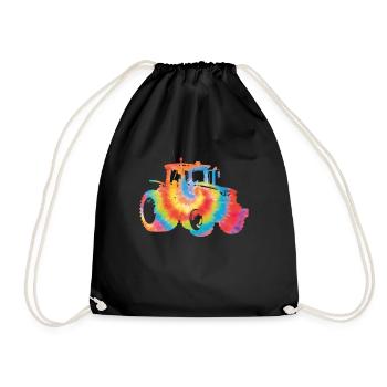Agriculteur Tie Dye 80s 90s - Sac de sport léger - noir - Devant