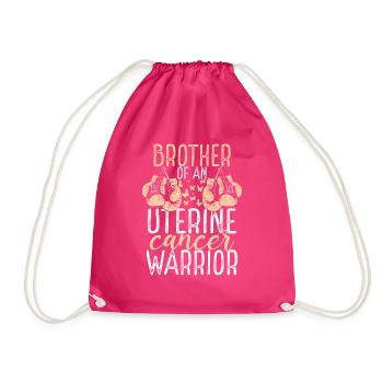 Frère Sensibilisation au cancer de l’utérus Frère ou sœur Jumeau - Sac de sport léger - fuchsia - Devant