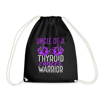 Uncle Thyroid Cancer Awareness Niece Nephew - Turnbeutel - Schwarz - Vorne