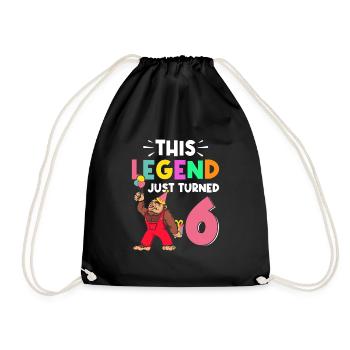 Bigfoot Party fournit cette légende qui vient d’avoir 6 ans - Sac de sport léger - noir - Devant