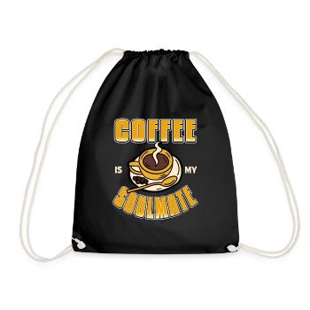 Coffee Is My Soulmate Retro Coffee Lover T-Shirt - Turnbeutel - Schwarz - Vorne