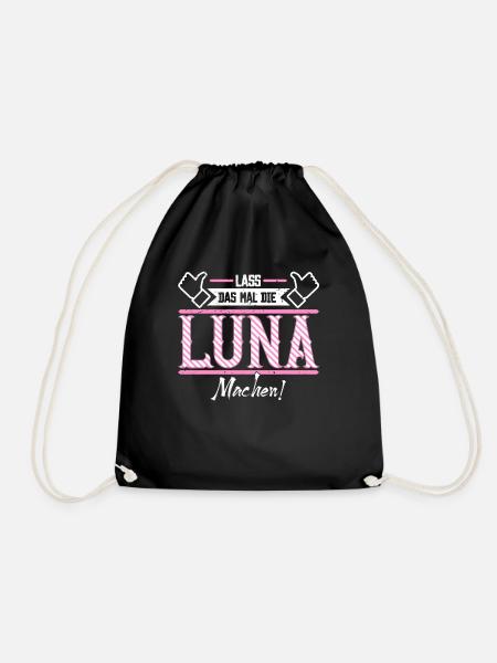 Luna Geschenkidee Geschenk Geburtstag - Turnbeutel - Schwarz