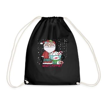 Qu'est-ce que Poppin Santa - Sac de sport léger - noir - Devant
