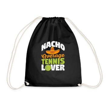 Lustiger mexikanischer Sombrero Spieler Fan Nacho - Turnbeutel - Schwarz - Vorne