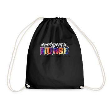Emergency Nurse Practitioner ER Nurse Trauma Nurse - Turnbeutel - Schwarz - Vorne