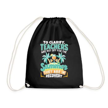 Summer Teacher - Drawstring Bag - black - Front