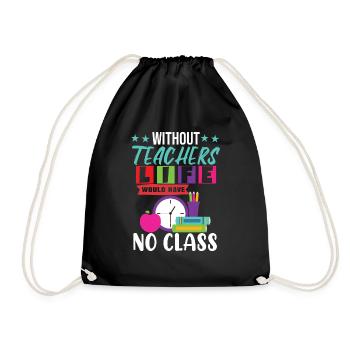 Teaching Class - Drawstring Bag - black - Front