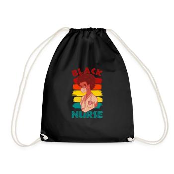Black Nurse - Drawstring Bag - black - Front
