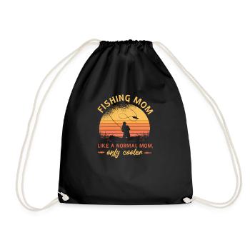 Angler Gift Idea Hobby Fishing - Sac de sport léger - noir - Devant