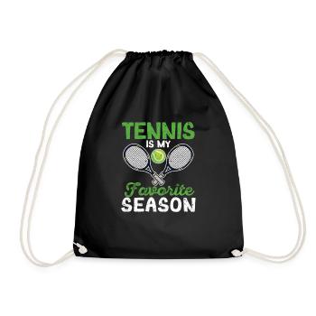 Le tennis est ma saison préférée Funny Sport Fan - Sac de sport léger - noir - Devant