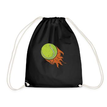 Balle de tennis Cool Drôle de joueur de sport Entraîneur Fan - Sac de sport léger - noir - Devant