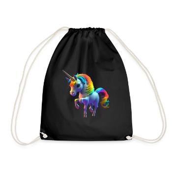 La jolie petite licorne vous cherche 2 - Sac de sport léger - noir - Devant