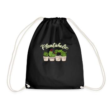 Plantaholic Funny Plant Lover House Plants Lover G - Drawstring Bag - black - Front