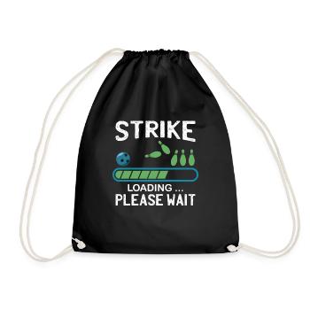 Strike Chargement | Drôle de bowling - Sac de sport léger - noir - Devant