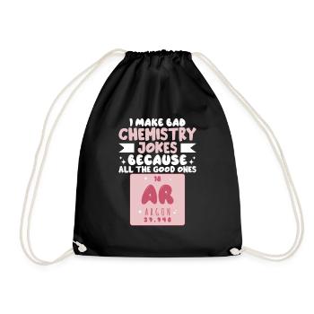 Chemistry Jokes Science Teacher - Drawstring Bag - black - Front