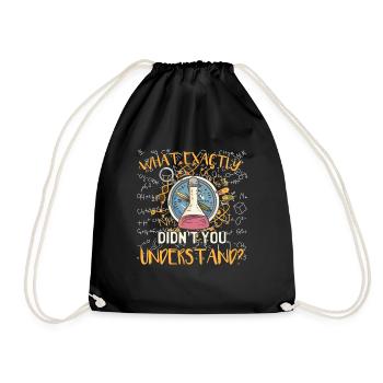 Qu’est-ce que vous n’avez pas compris exactement la chimie - Sac de sport léger - noir - Devant