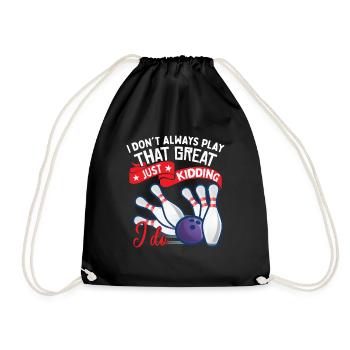 Humour drôle Bowler Bowling - Sac de sport léger - noir - Devant