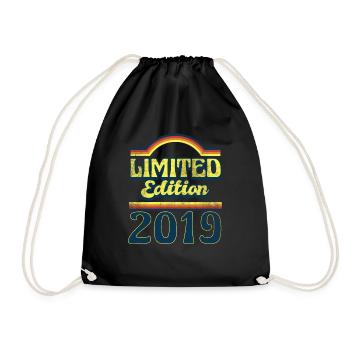 Limited Edition 2019 Vintage - Drawstring Bag - black - Front