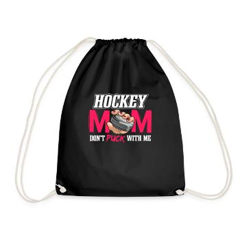 Maman de hockey - Sac de sport léger - noir - Devant