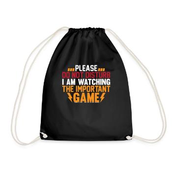 Soccer - Do Not Disturb I Am Watching The Importan - Drawstring Bag - black - Front