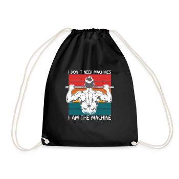 Je suis une machine à cathéniser - Sac de sport léger - noir - Devant