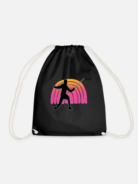 Fencing Fencing Sport Fencing - Drawstring Bag - black