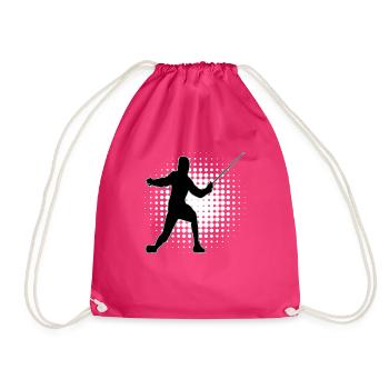 Fencing Fencing Sport Fencing - Drawstring Bag - fuchsia - Front