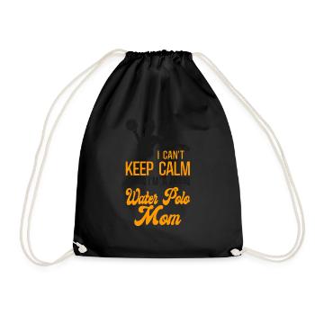 Water Polo Mom I Can't Keep Calm - Drawstring Bag - black - Front