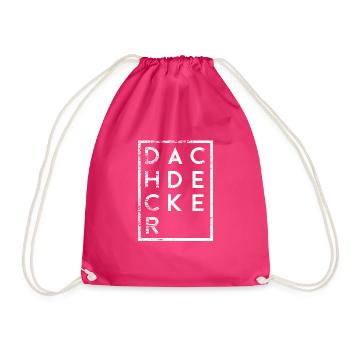 Dachdecker Minimalismus - Turnbeutel - Fuchsia - Vorne