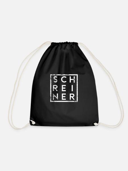 Schreiner Minimalismus - Turnbeutel - Schwarz
