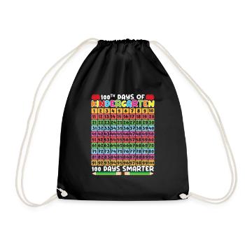 100e jour de maternelle 100 jours d’école - Sac de sport léger - noir - Devant