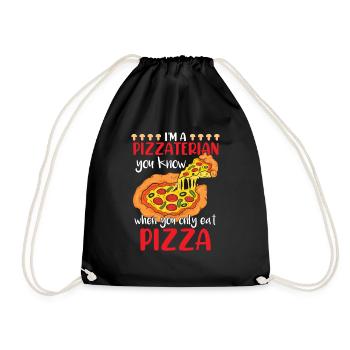 Pizza Lover - Drawstring Bag - black - Front