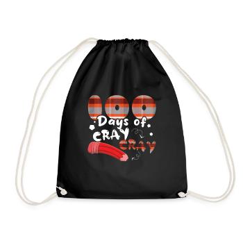 100e jour Plaid Colors 100 jours d’école - Sac de sport léger - noir - Devant