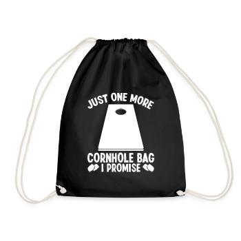 Cornhole Player Just one more Bag I promise - Turnbeutel - Schwarz - Vorne