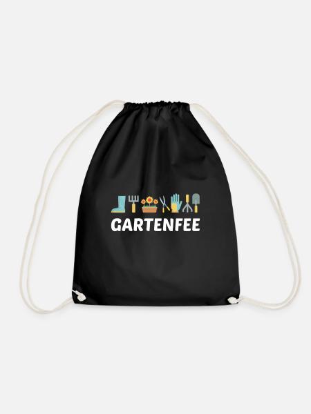 Gartenfee Gartenarbeit Gärtnern Hobbygärtner - Turnbeutel - Schwarz