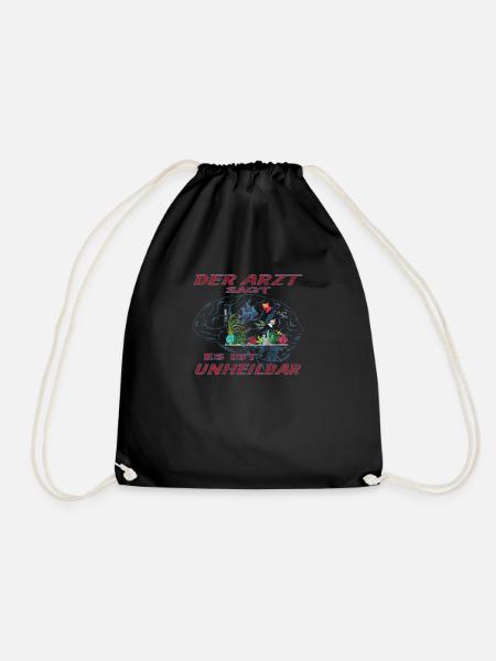 Aquaristik Geschenkidee Fisch Design - Turnbeutel - Schwarz